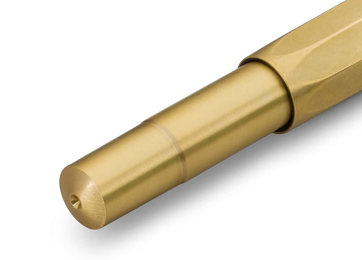 Kaweco BRASS SPORT Gel/Ballpoint Pen I Pen Including 0.7 mm Rollerball Pen Refill for Left-Handed
