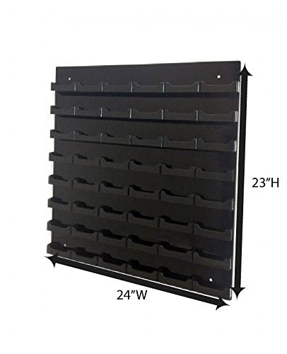 SOURCE ONE Acrylic 48 Pocket Wall Mount Business Card Holder