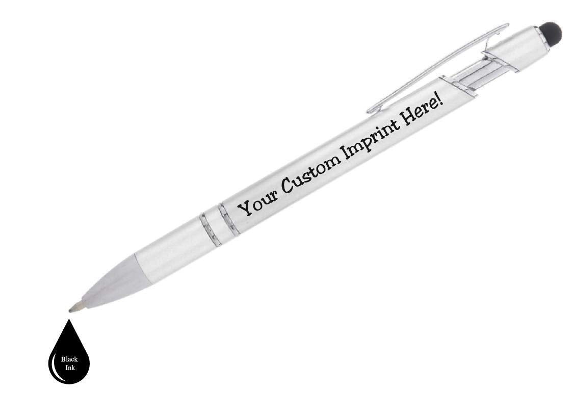 ExpressDesigns™ - Personalized Pens with Stylus - The Legacy - Custom Metallic Printed Name Pens