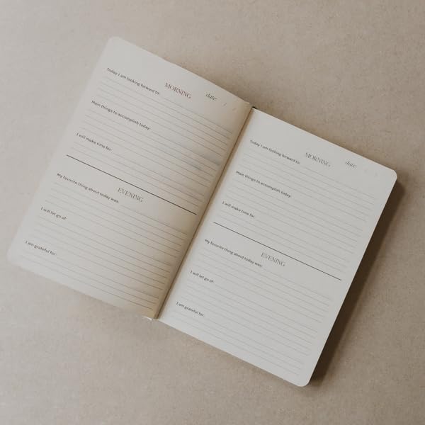 Sweet Water Decor Be Mindful Daily Journal, Cute Prompted Notebook for Women, 200 Ruled Pages for