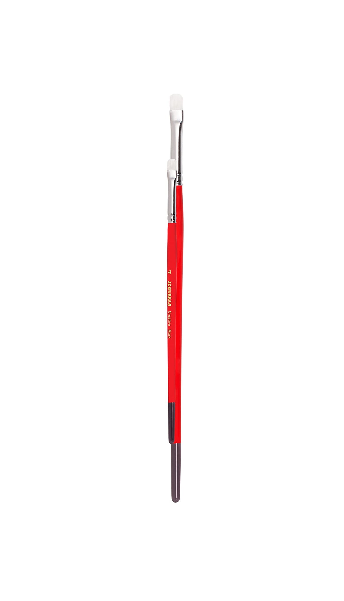Creative Mark Scrubber Watercolor Brushes Size #4 - Professional Watercolor Brushes for Scrubbing