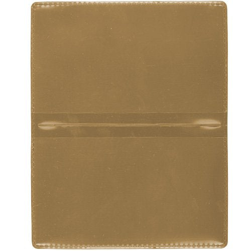 StoreSMART - Metallic Gold Folding Business Card Holders - 25 Pack - Polypropylene Plastic