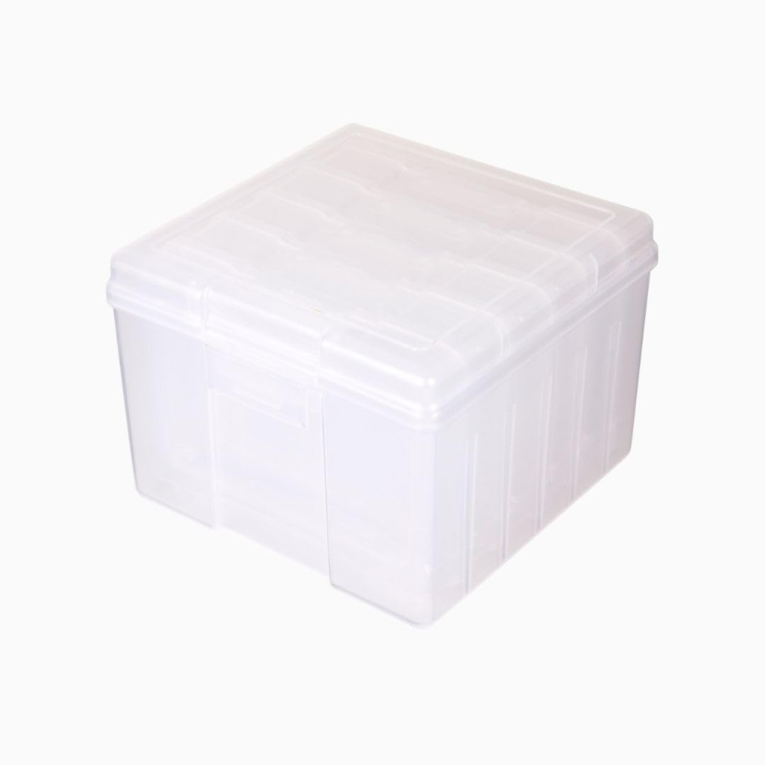 ArtBin 6947ZZ Photo & Craft Organizer Set, Large Box with [5] Plastic Storage Cases Inside, Clear