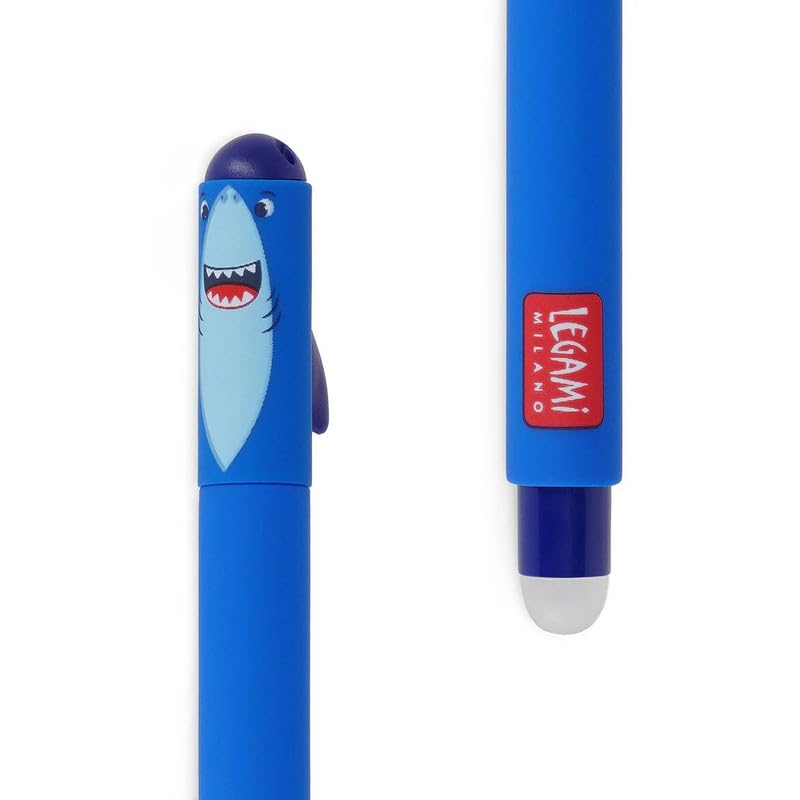 Legami - Set of 7 Erasable Gel Pens with Thermosensitive Erase Ink, Range of ink colours & barrel