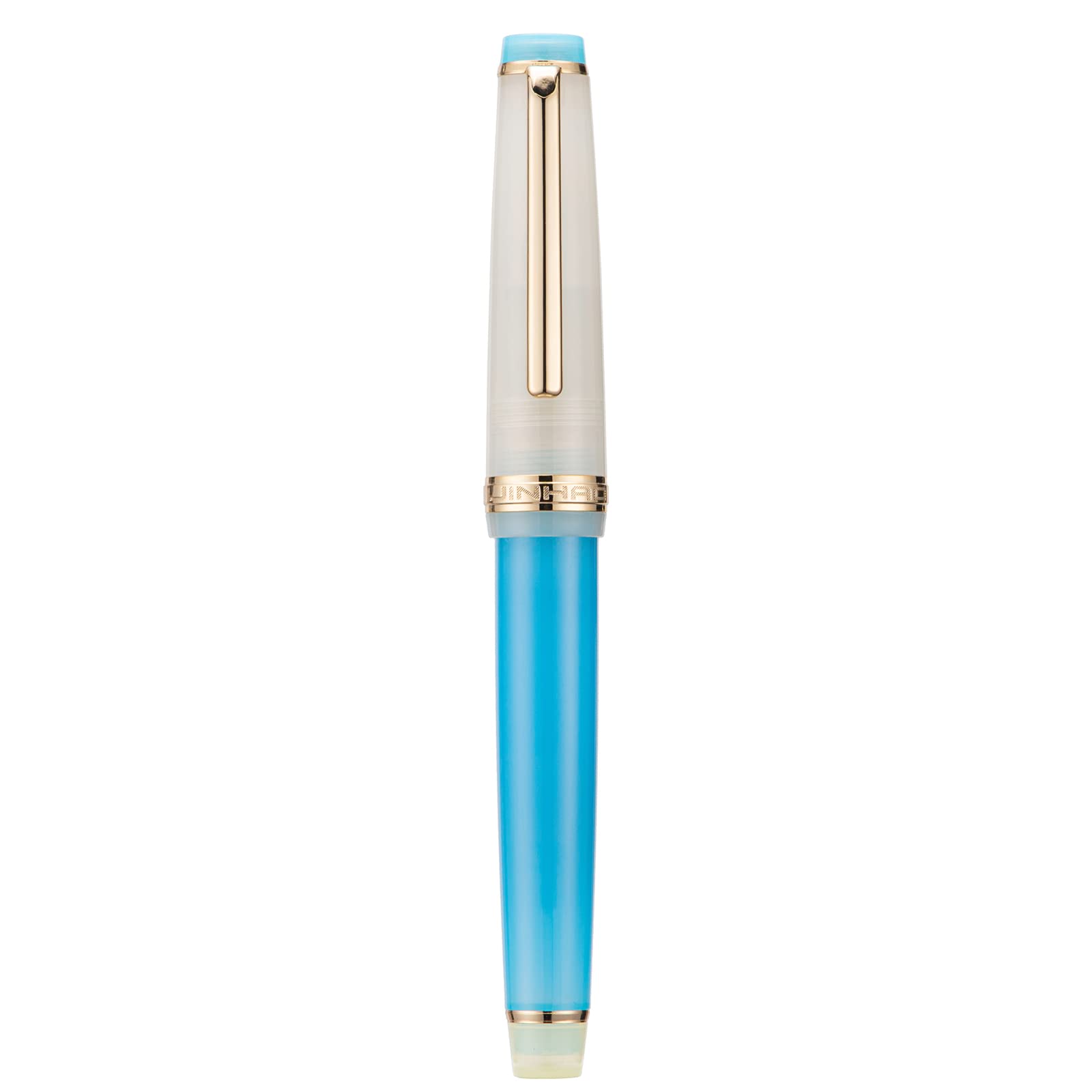 3 Jinhao 82 Fountain Pen Transparent Mixed Macaron Color Acrylic Extra Fine Point Gold Trim with