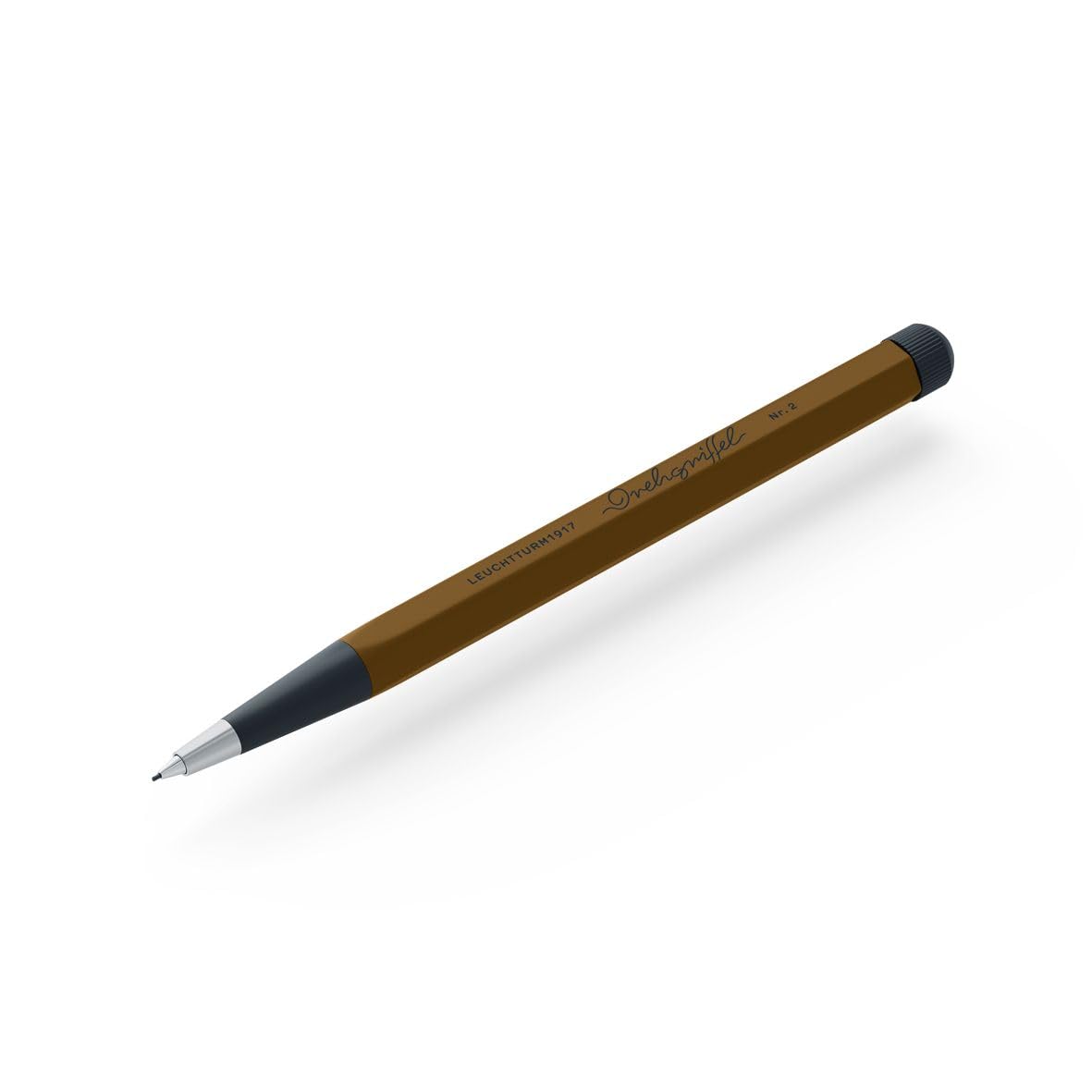 LEUCHTTURM1917 Spice Brown 372224 Pencil with Twist Mechanism Aluminium Steel Design Award-winning