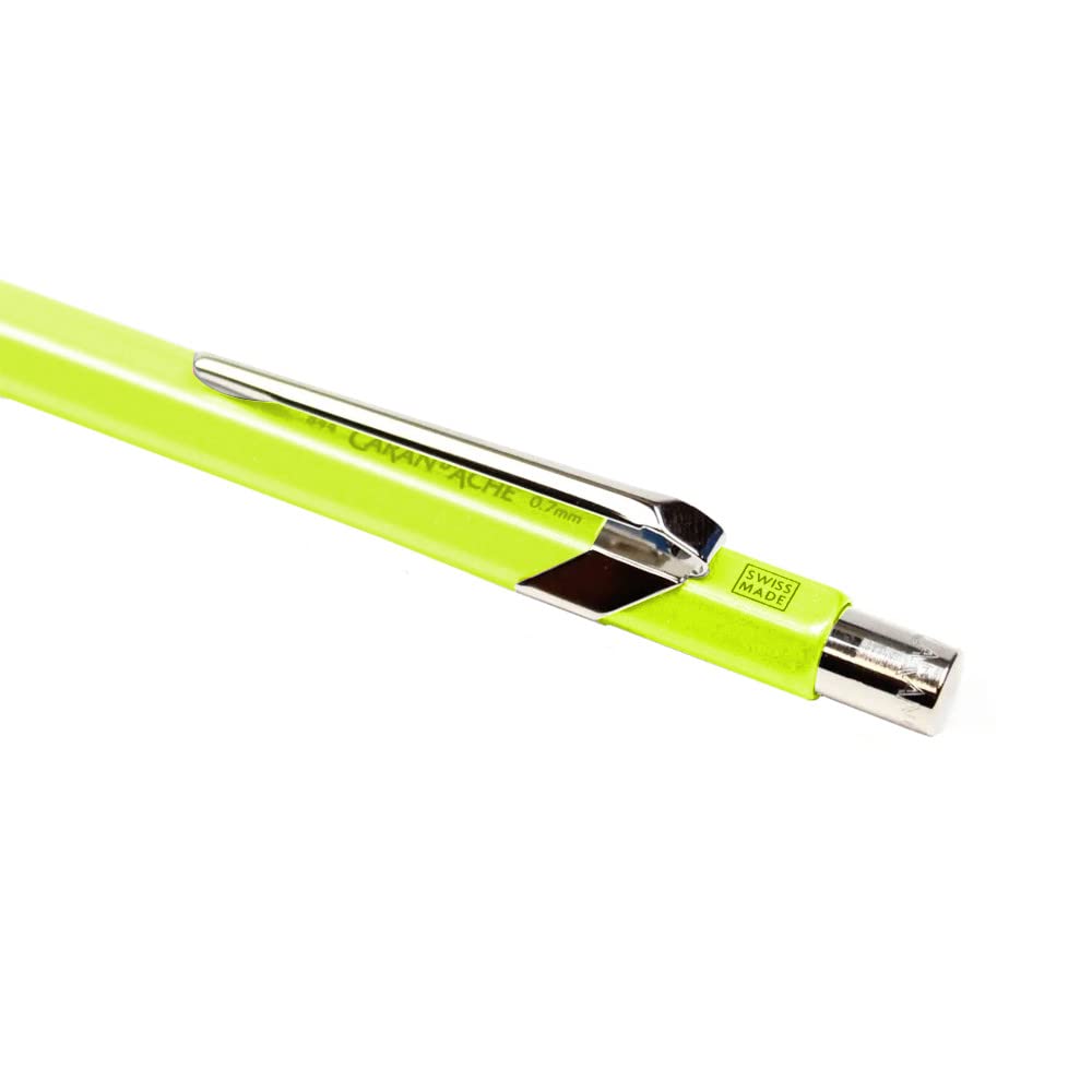 Caran D'ache 844: Mechanical-pencil Metal Fluo Yellow 0.7 mm (844.470)