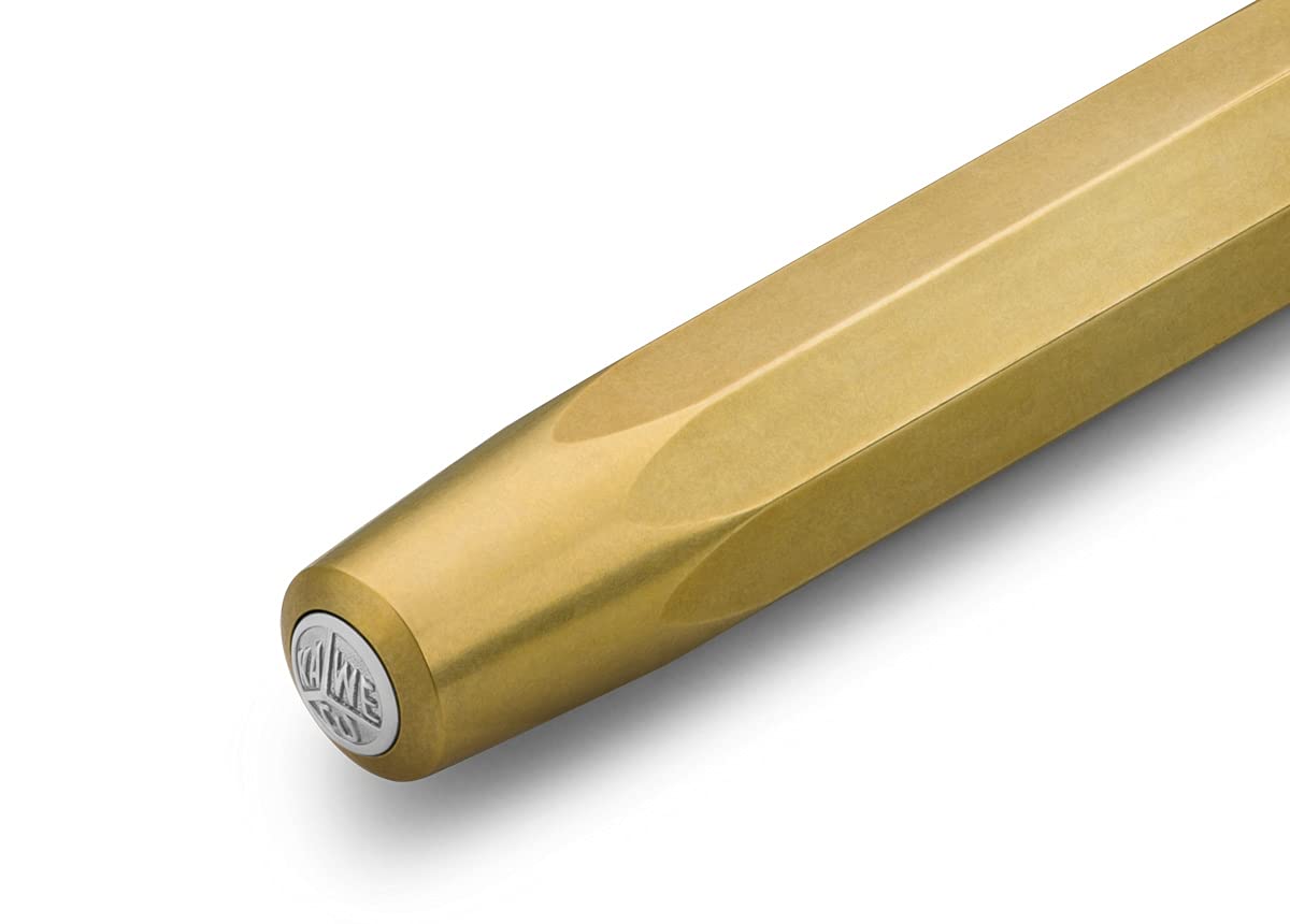 Kaweco BRASS SPORT Gel/Ballpoint Pen I Pen Including 0.7 mm Rollerball Pen Refill for Left-Handed