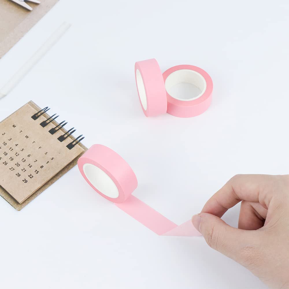 NatSumeBasics 2 Pastel Pink Washi Tapes Blush Pink Masking Tape