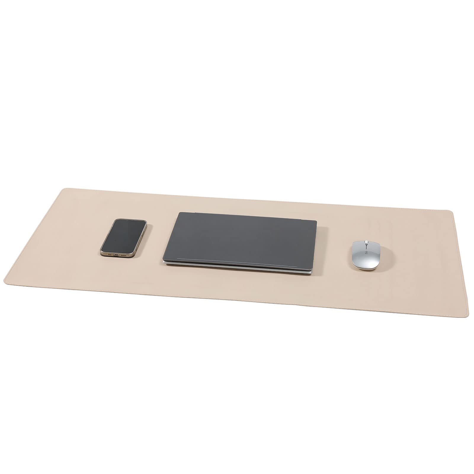 Wolaile Desk Blotter Pad,36x17 inch PU Leather Computer Mouse Mat,Non-Slip Waterproof Writing