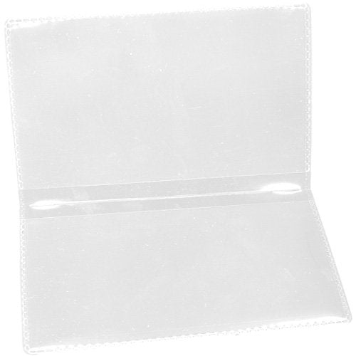 StoreSMART - Clear Folding Business Card Holders - 10 Pack - Polypropylene Plastic (RPP2915C-10)