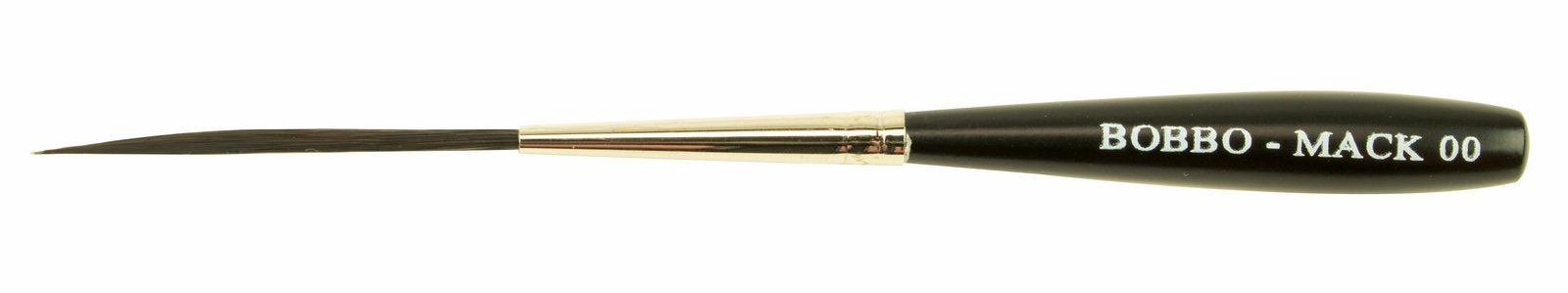 Size 00 Series Bobbo-Mack Super Quad 4 Action Scroll Pinstriper Brush Blue Squirrel & Black