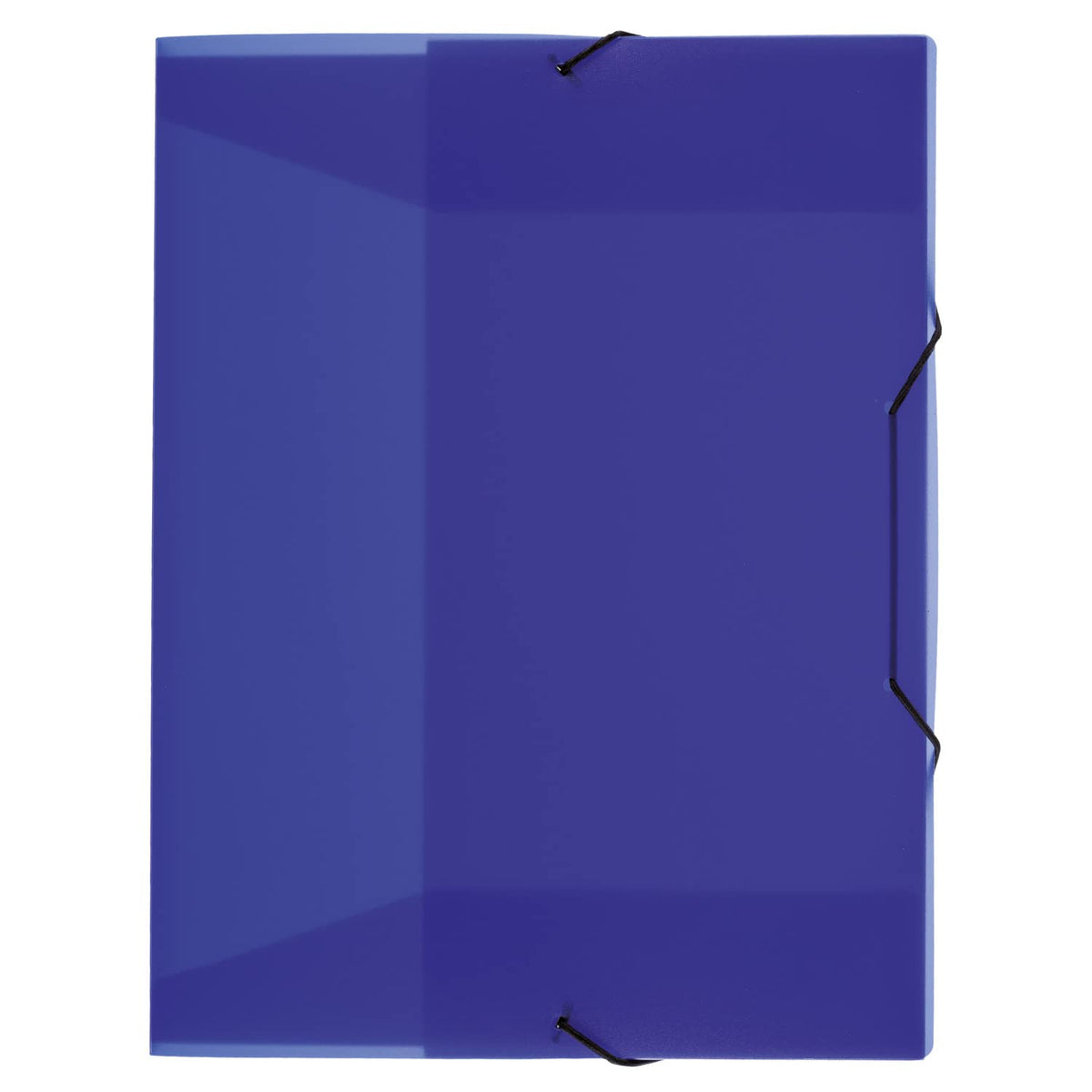 Idena® DIN Box File with Elastic Strap a4 blue