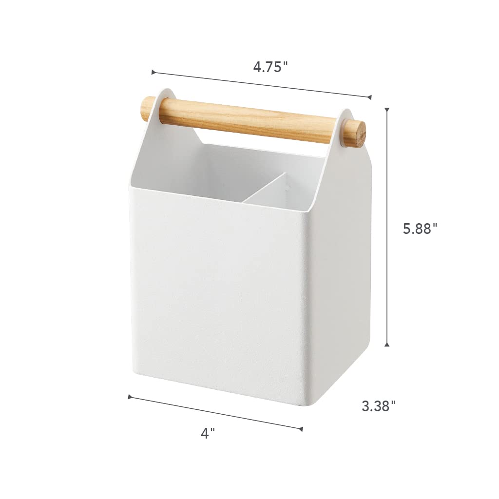 YAMAZAKI Home Tosca Desk Organizer - Stationary Holder For Office & School Supplies - Pens - Steel