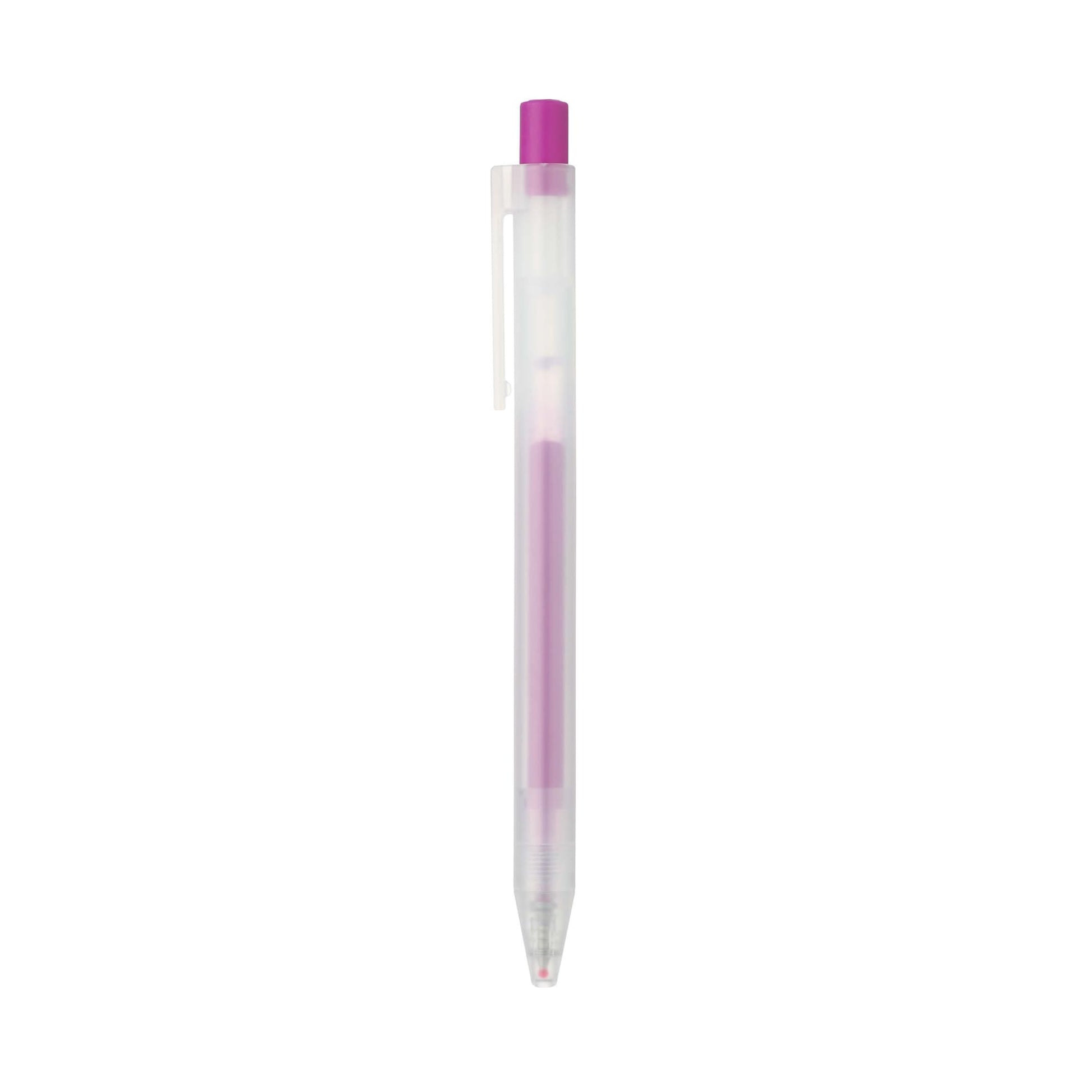Muji Pen Retractable Gel Ink Bollpoint Pens 0.5mm, 8-colors Pack (Japanese color)