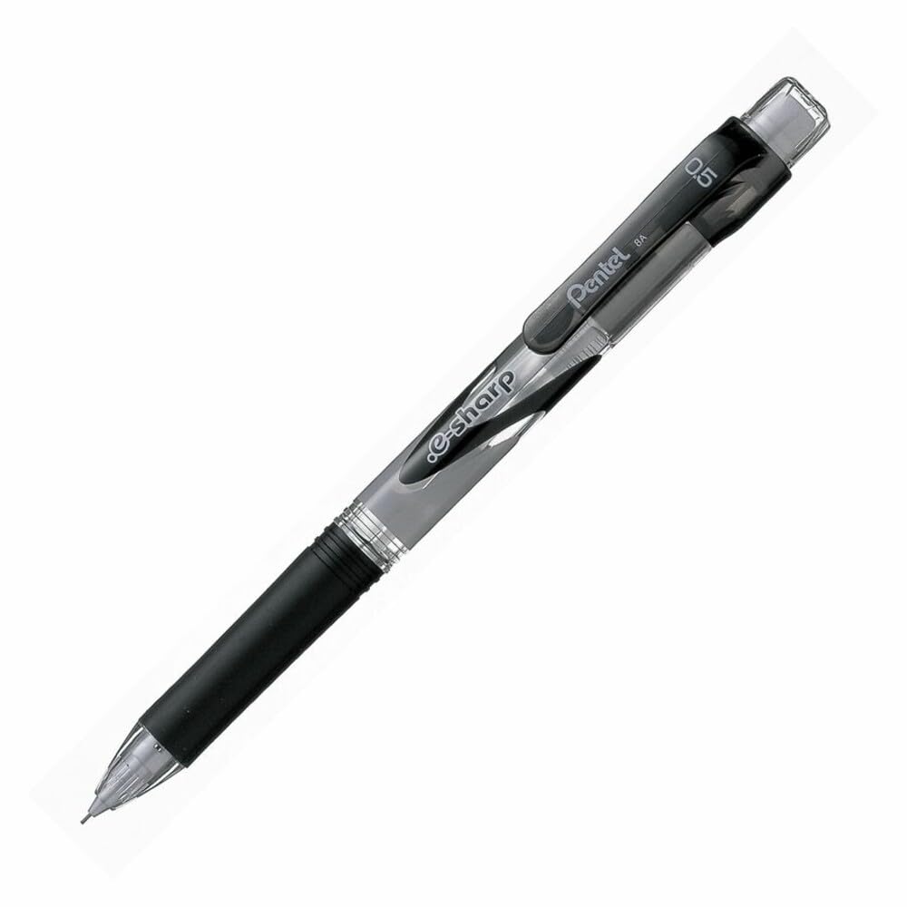 Pentel E-Sharp Mechanical Pencil, 0.50 mm, Black Barrel, Dozen Box (AZ125A)
