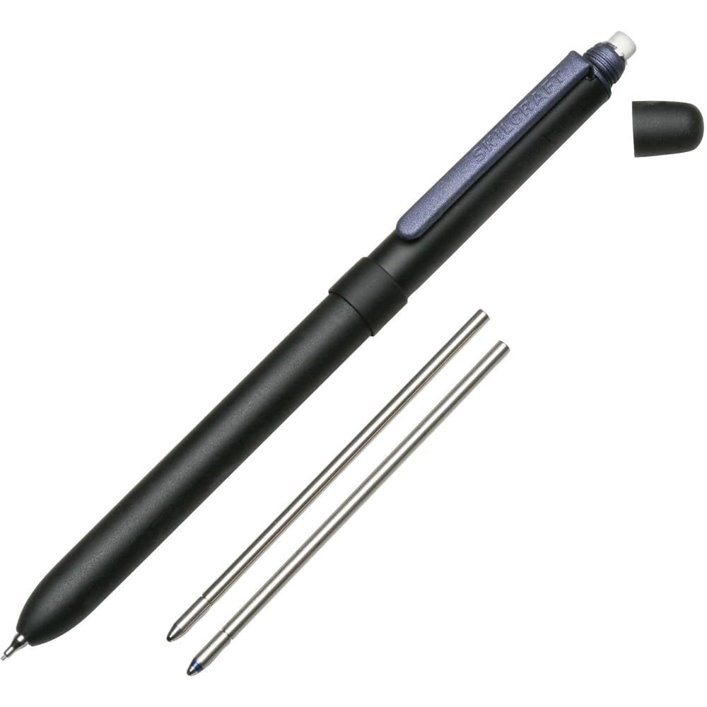 Skilcraft Z-2242 B3 Aviator Multi-Function Pen Black/Blue Ink, Medium Point with Pencil