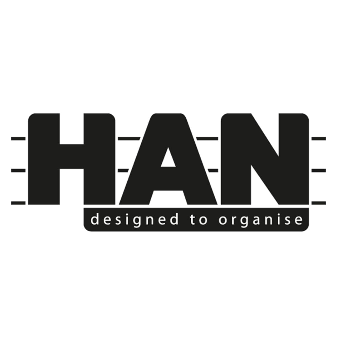 HAN 987, Tab A - Z, A7 Landscape, 25 pcs. Guide Cards for Card Index Boxes and Trays, Grey