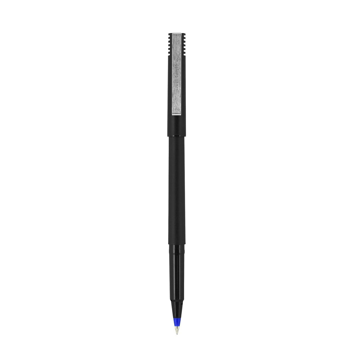 Sanford Uniball Roller Stick Pen, 0.5Mm Micro Point, Blue Ink, Dozen (60153)