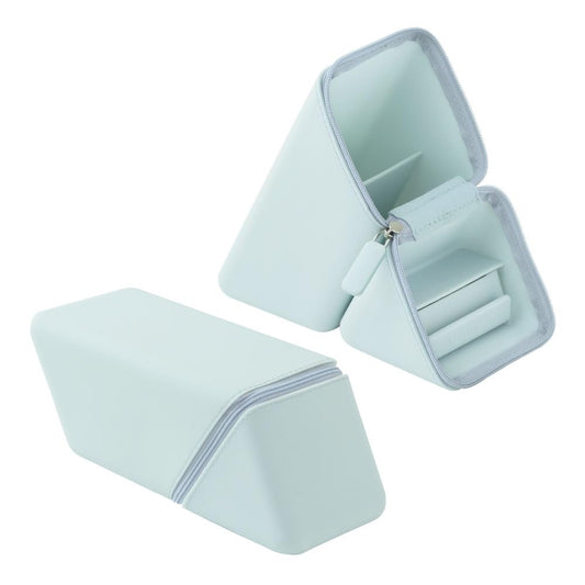 Sonic Kakusta Portable Pen Stand Wide with Drawer Light Blue FD-2045-LB