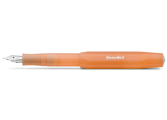 Kaweco Frosted Sport Fountain Pen - Soft Mandarin, Extra-Broad