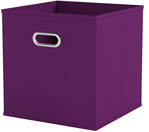 Zeller Storage Box, Purple, Fleece 32x32x32, Fabric