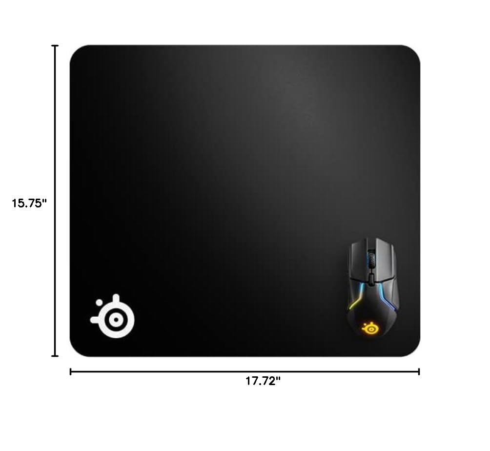 SteelSeries QcK Heavy - Large - Gaming Mouse Pad - Extra Thick Non-Sip Rubber Pad - Exslusive