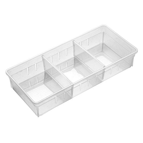 Chris.W Desk Drawer Organizer Tray with Adjustable Dividers, Multi-Drawers for Makeups, Utensil