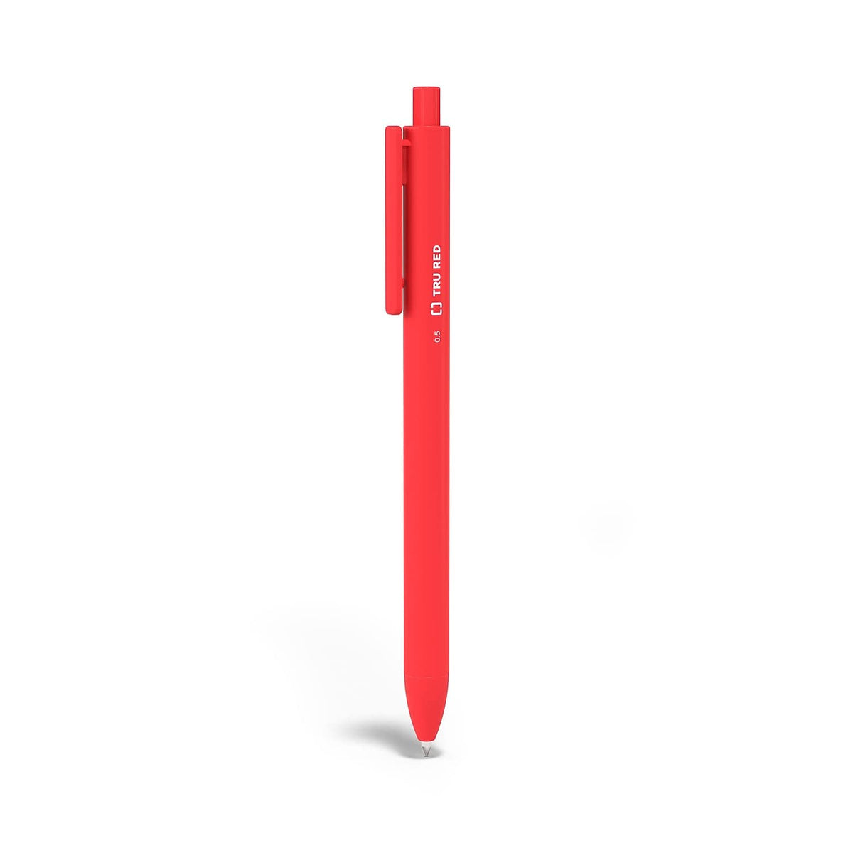 TRU RED Retractable Gel Pens, Fine 0.5mm, Assorted Ink, 24-Pack