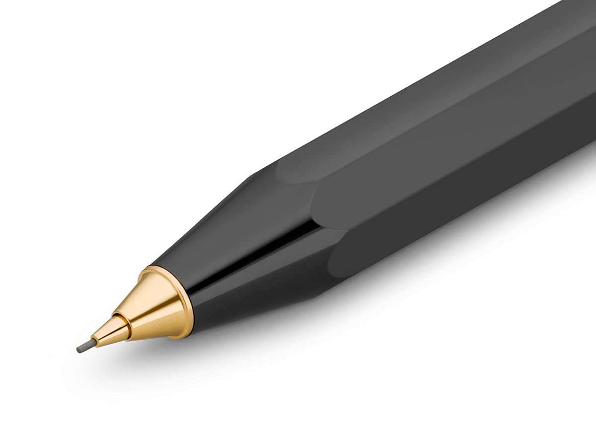 Kaweco CLASSIC SPORT Mechanical Pencil Black 0.7 mm HB I Exclusive Lead Pencil in Classic Design