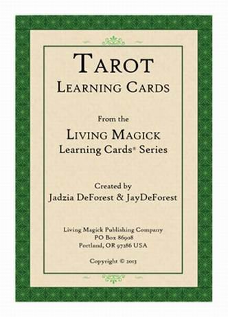 Tarot Learning Cards ~ 2nd Edition - Living Magick Learning Card Series - Self Study Flash Cards