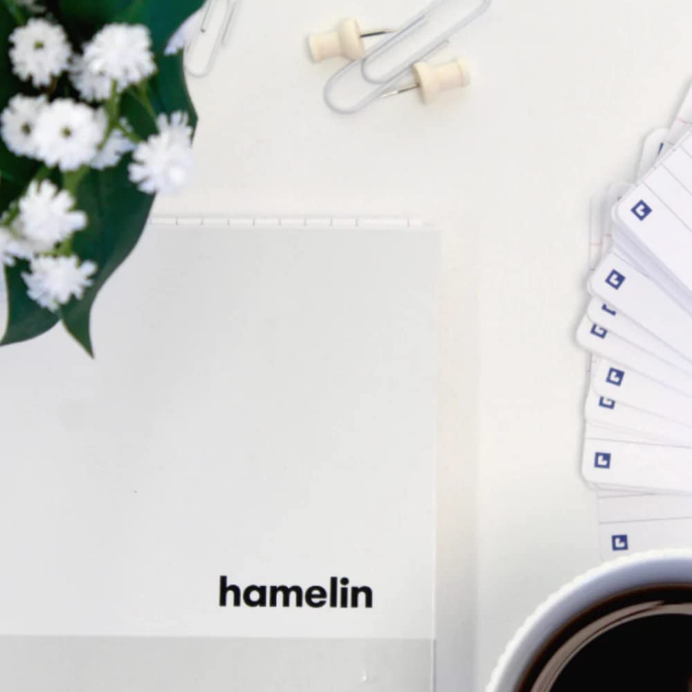 Hamelin 1 Subject, Graph Paper, Hard Cover Spiral Bound Grid Notebook, 4 Square Per Inch 150 Pages