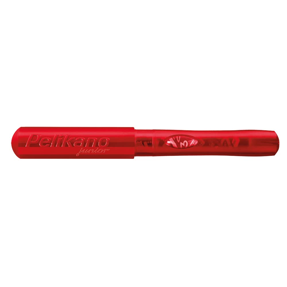 Pelikan Pelikano Jr. Fountain Pen, Left-Handed, Medium Nib, Red, 1 Pen, 940924