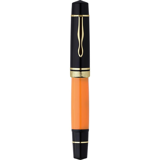 erofa Majohn P139 Piston Resin Fountain Pen Medium Nib with Box, Brass Piston System Large Capacity