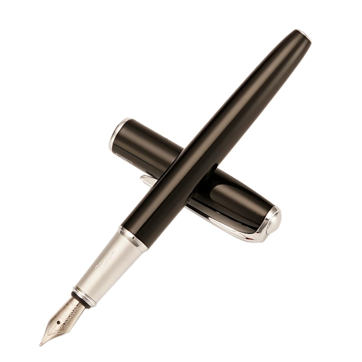 erofa Picasso 916 Black Fountain Pen with Gift Box Writing Pen Set Medium Nib 0.7mm for Office