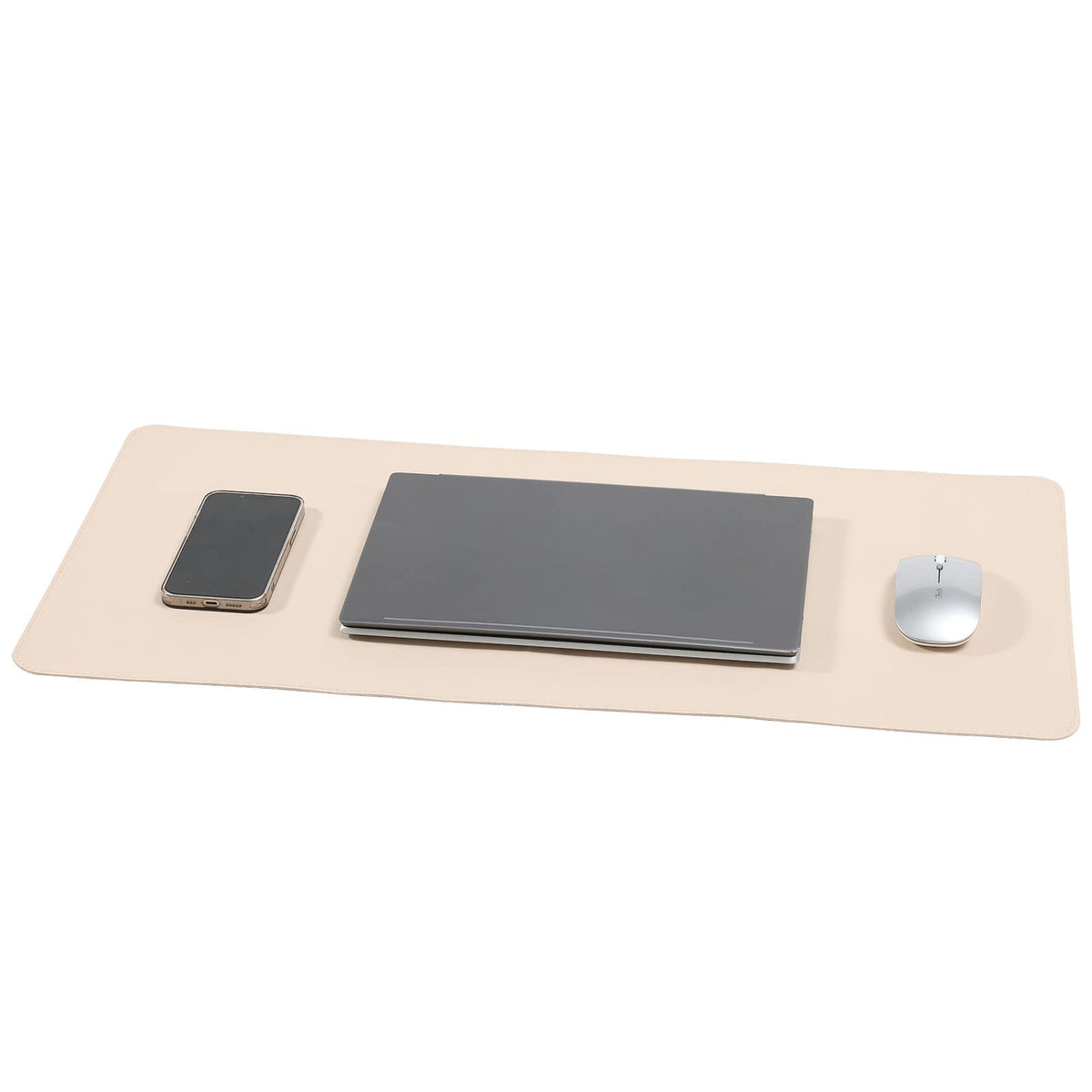 Wolaile Desk Blotter Pad,27x13 inch PU Leather Computer Mouse Mat,Non-Slip Waterproof Writing