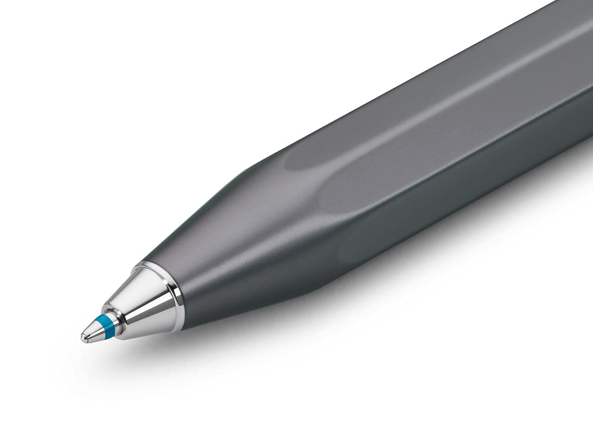 Kaweco AL SPORT Ball Pen Anthracite I Retractable Ballpoint Pen in Classic Design with Standard D1