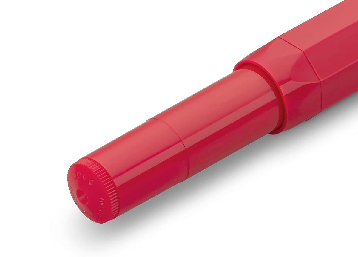 Kaweco CLASSIC SPORT Fountain Pen Red with 23 Carat Gold-Plated Steel Nib and Iridium Tip for Ink
