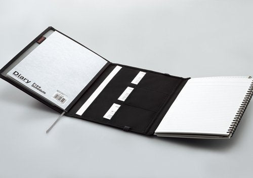 KOKUYO Systemic Cover Notebook, with One A5, B 6mm Ruled, 28 Lines, 50 Sheets, Twin Ring Edge Title