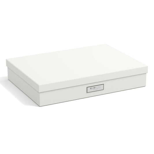 Bigso Sverker Fiberboard Legal and Art Storage Box - Scrapbook Storage Box for Loose Papers and