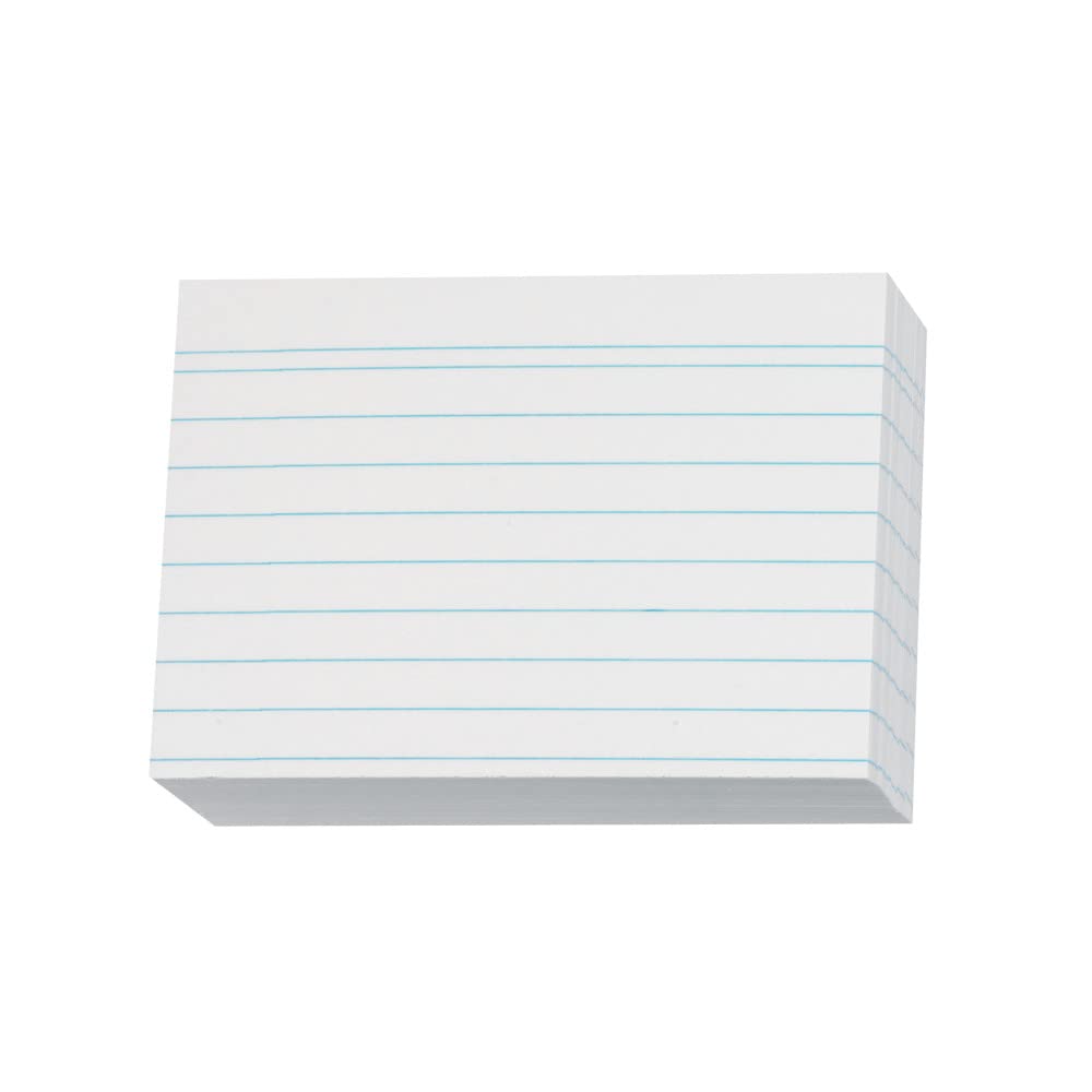Herlitz A8 Ruled Index Cards - White