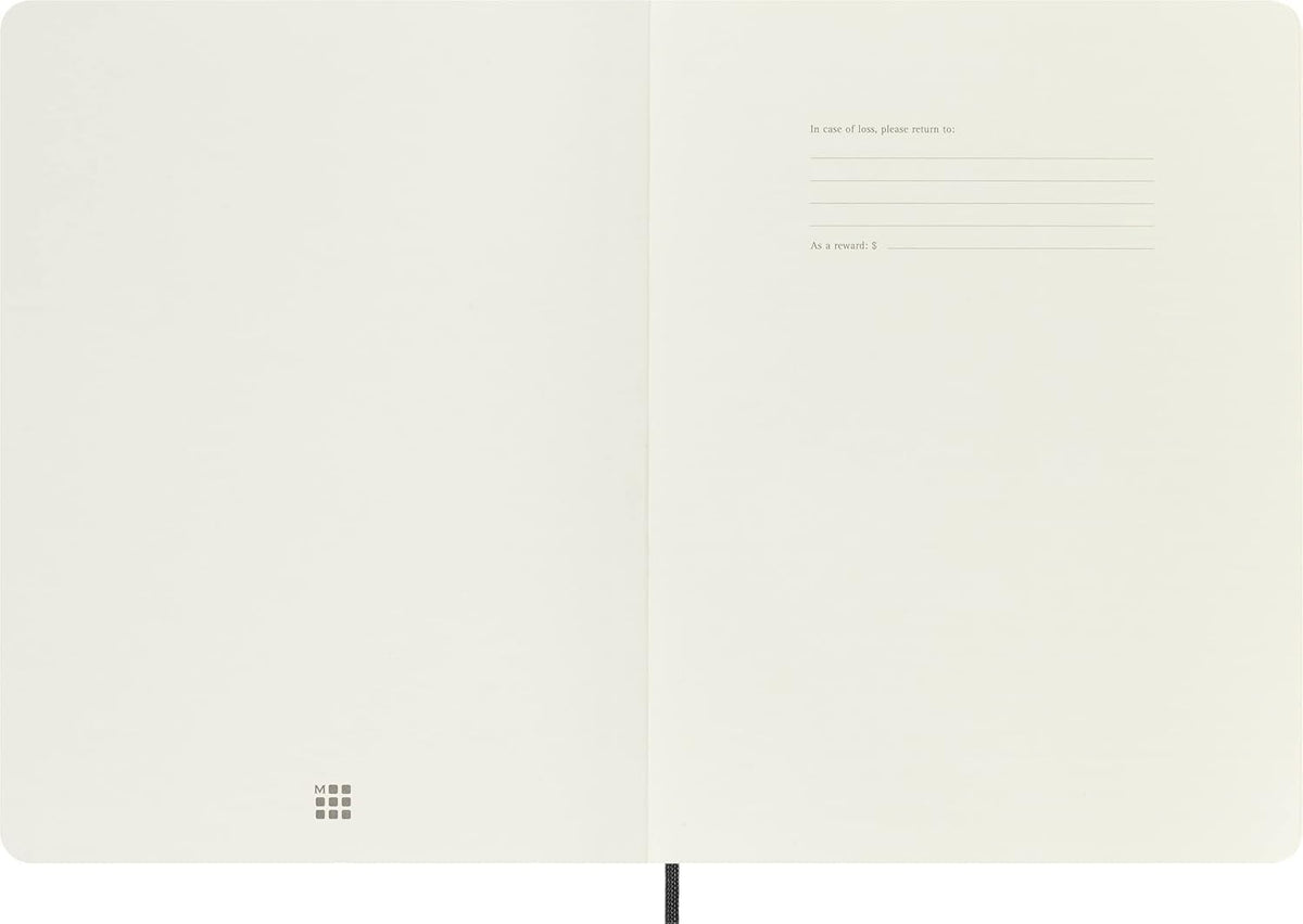 Moleskine Classic Notebook, Soft Cover, XL (7.5" x 9.5") Dotted, Black, 192 Pages