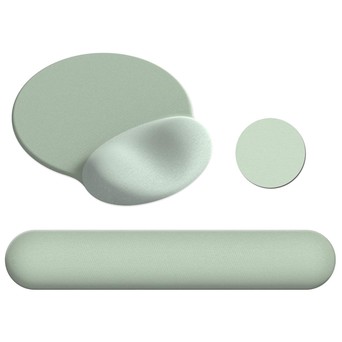 AIMSA Mouse Pad with Wrist Rest Support, Keyboard Wrist Rest Set, Ergonomic Memory Foam Mousepad