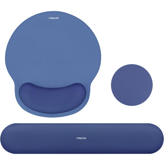 MOSISO Wrist Rest Support for Mouse Pad&Keyboard Set, Royal Blue