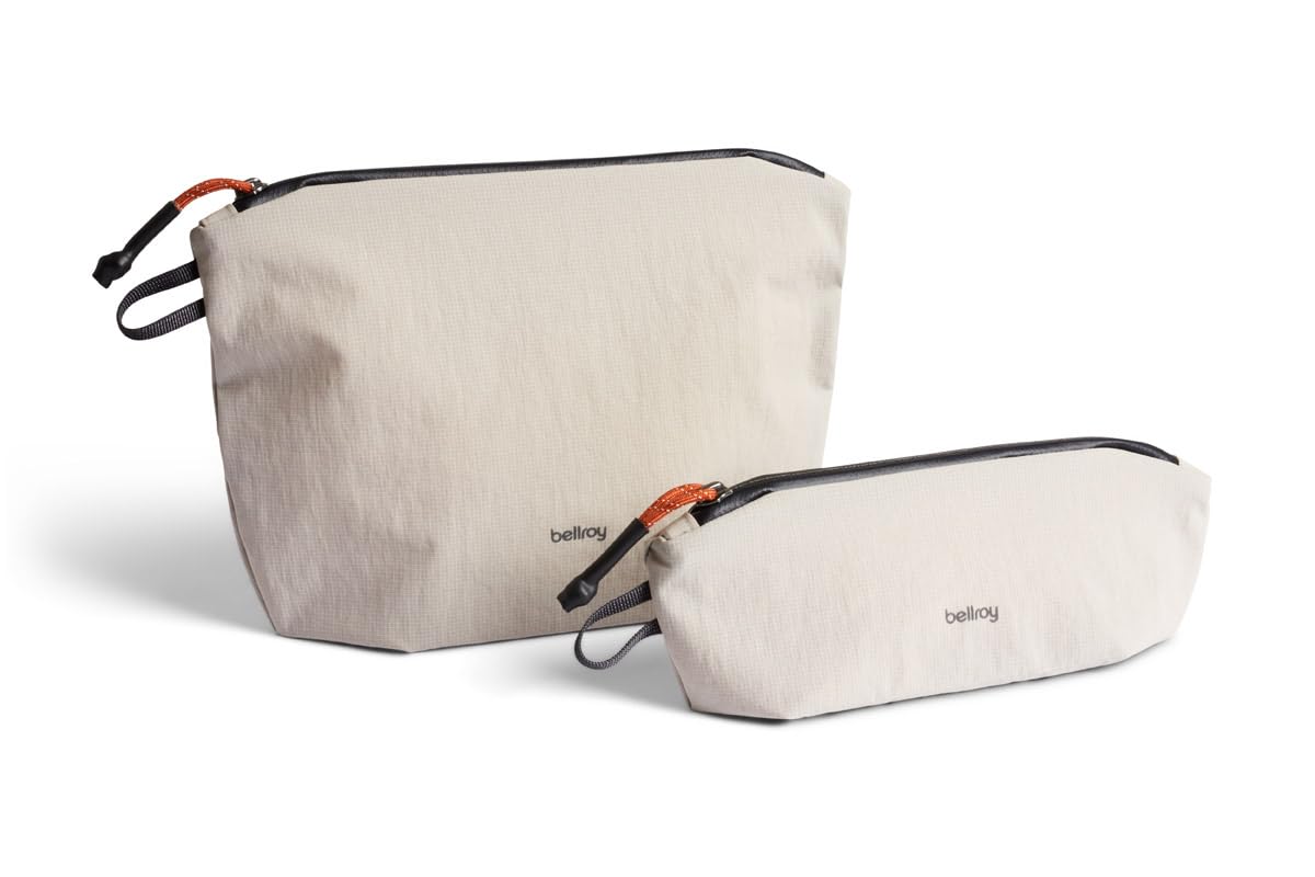 Bellroy Lite Pouch Duo, Lightweight Pencil Case - Ash