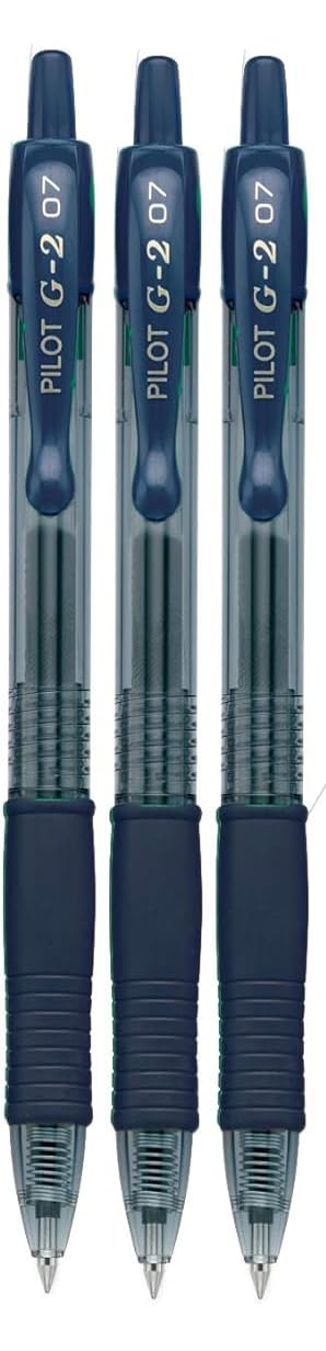 Advantage Gifts G2 Retractable Premium Gel Ink Roller Ball Pens Fine Point Fine Point (.7mm) Navy