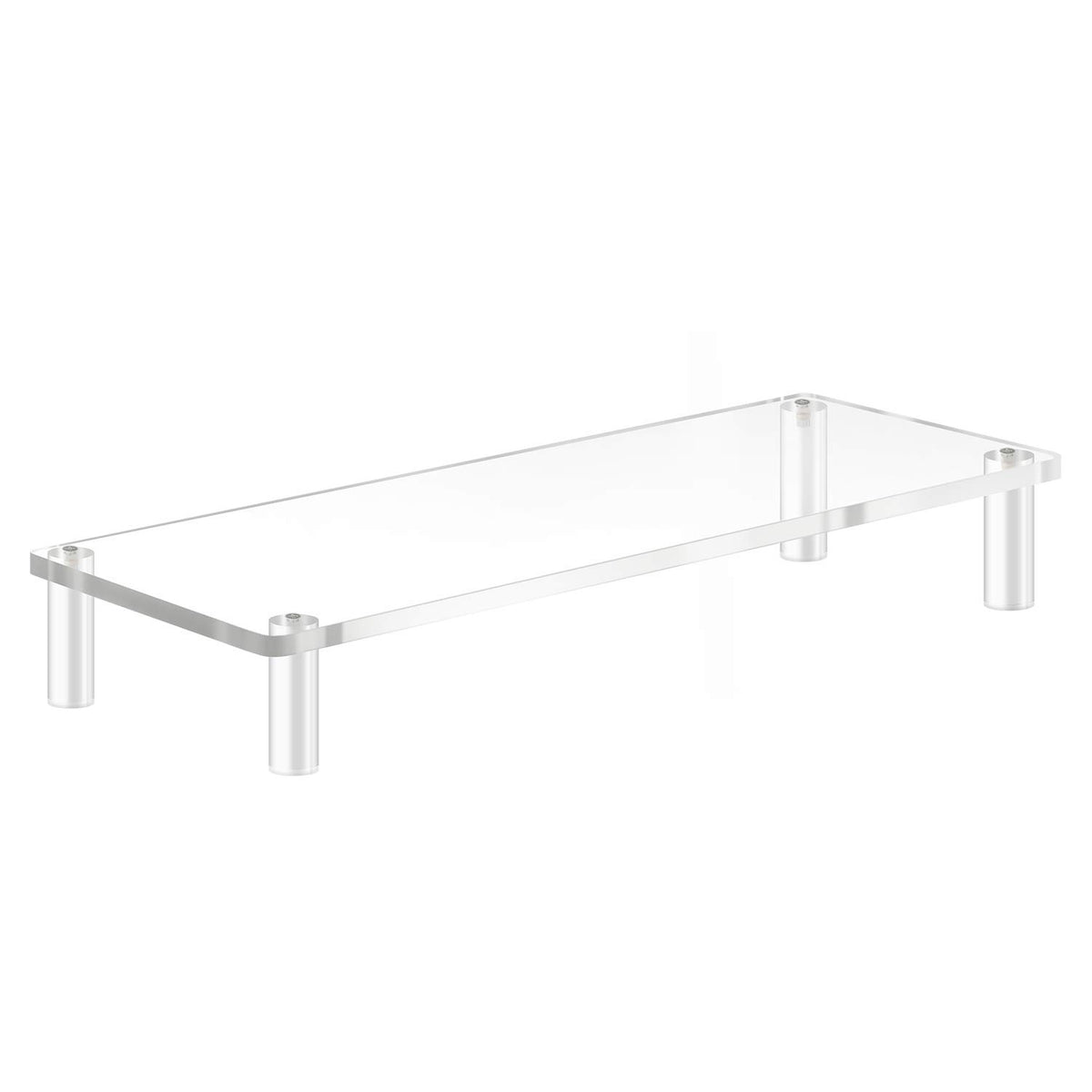 YestBuy 20x7.5 Acrylic Monitor Stand Riser, Clear Computer Stand for Laptop, iMac, Pc, Printer