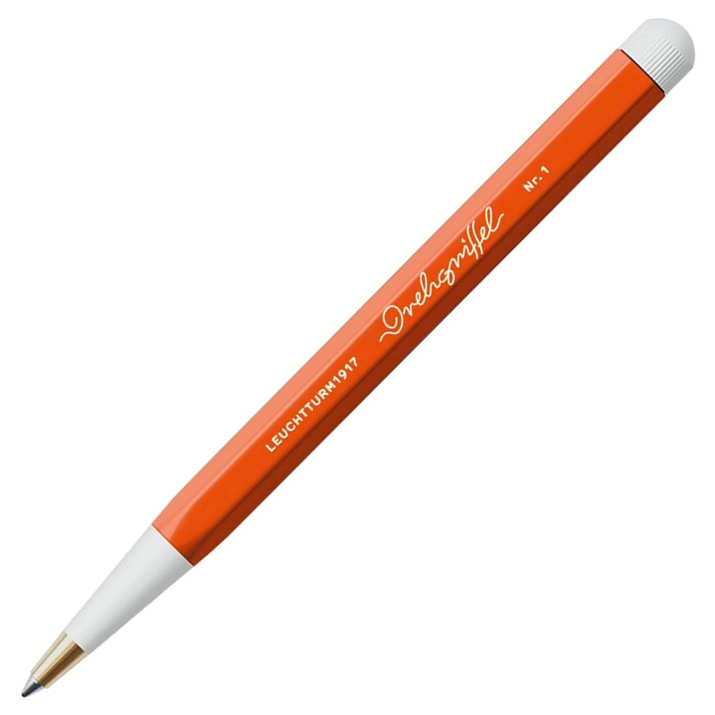 LEUCHTTURM1917 - Drehgriffel Writing Pen (Pumpkin) - Gel Pen with Black Ink Included