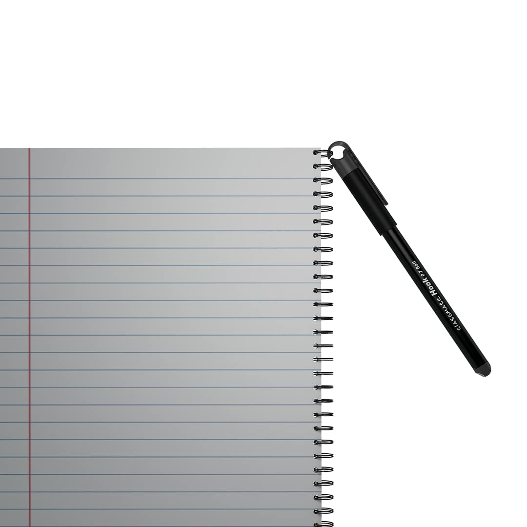 Classmate Hook Ball Pen|Black Ball Pens| Pack of 10