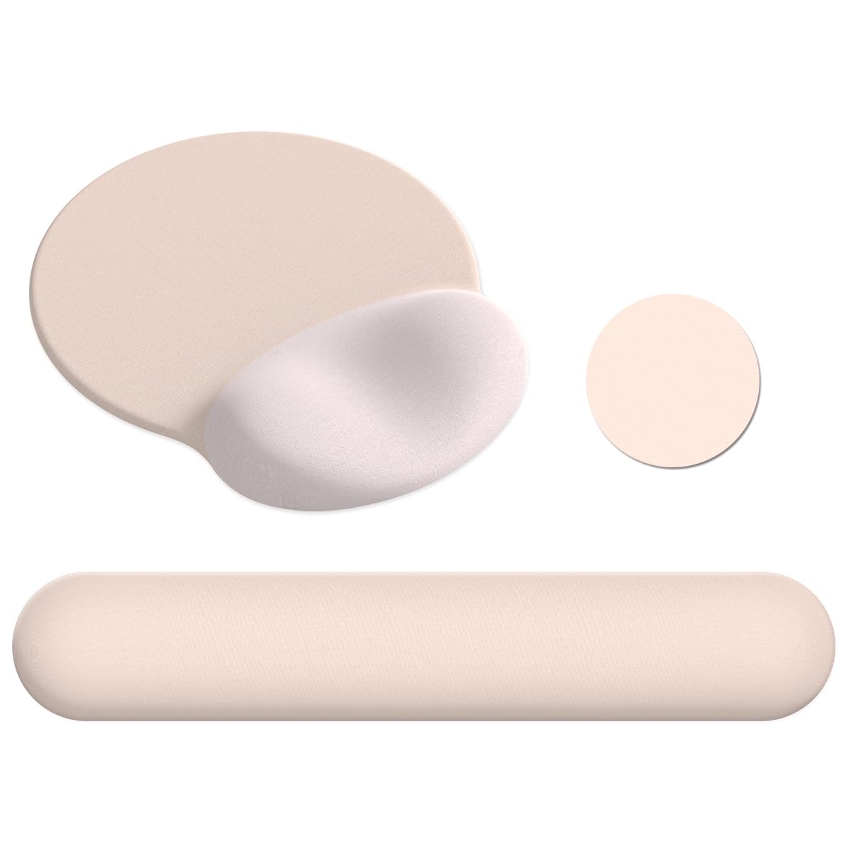 AIMSA Mouse Pad with Wrist Rest Support, Keyboard Wrist Rest Set, Ergonomic Memory Foam Mousepad